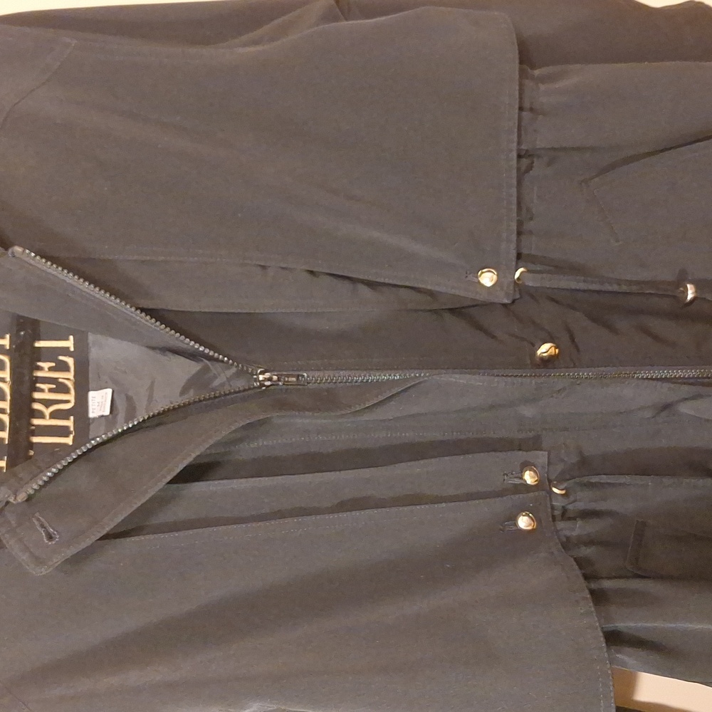 Vintage Parka Black Hooded Jacket